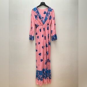 Vintage - Light Pink and Blue Nightgown / Dress